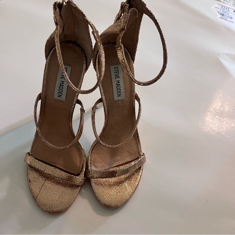Pepin Gold Strappy Women's Heels